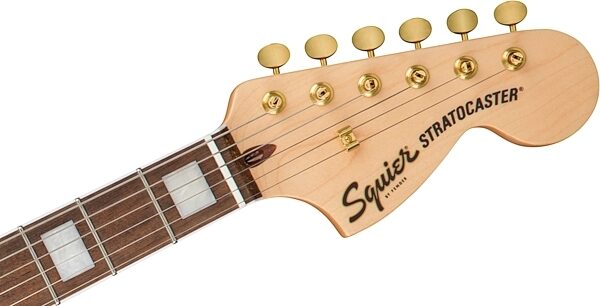 Squier 40th Anniversary Stratocaster Gold Edition Electric Guitar, with Laurel Fingerboard, Action Position Back