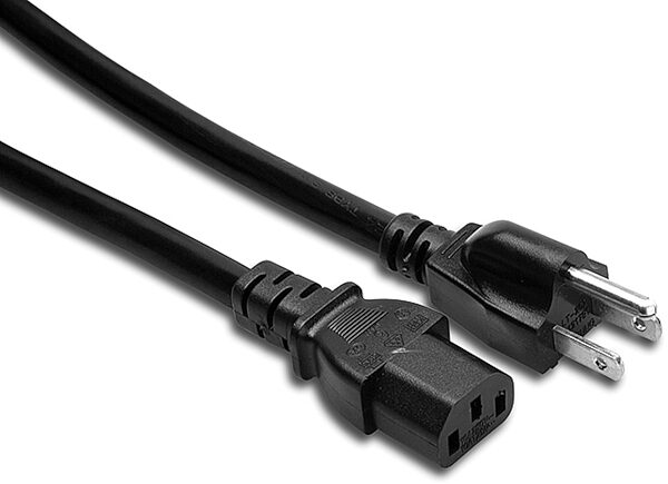 Hosa PWC-400 Power Cable (14 AWG, IEC C13 to NEMA 5-15P), 1.5 foot, PWC-401.5, Connections
