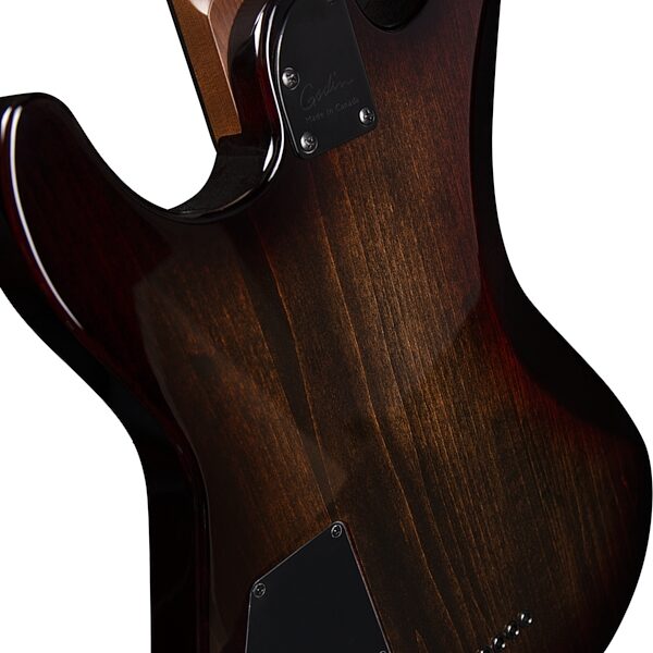 Godin Artisan ST-II EN Electric Guitar (with Case), Whiskey Burst, Action Position Back