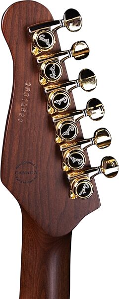 Godin Artisan ST-II EN Electric Guitar (with Case), Whiskey Burst, Action Position Back