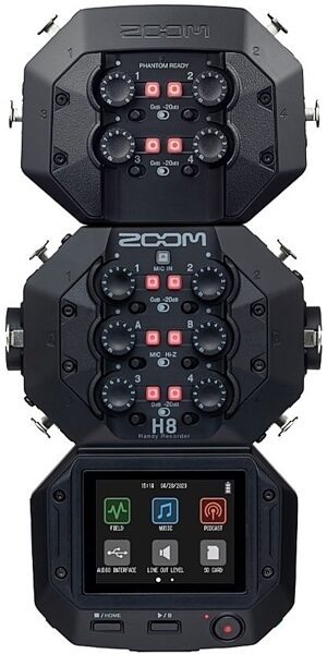 Zoom EXH-8 4-Channel XLR Expander Capsule for H8, New, Action Position Back