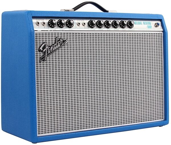 Fender Limited Edition Electric Blue '68 Custom Deluxe Reverb Guitar Combo Amplifier, View