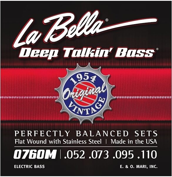 La Bella 0760M Deep Talkin Electric Bass Strings, New, Main