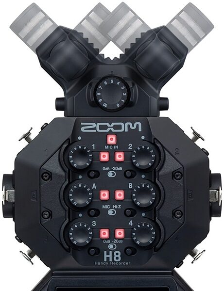 Zoom XAH-8 Stereo X-Y Microphone Capsule for H8, New, Action Position Back