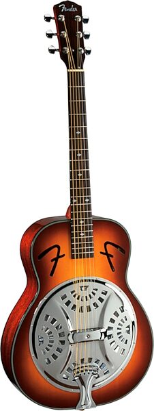 Fender FR50 Resonator Guitar, Brown Sunburst
