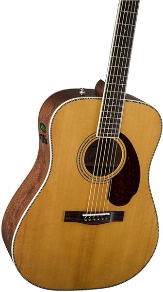 Fender Paramount PM1 Standard Dreadnought Acoustic-Electric Guitar (with Case), Body Left