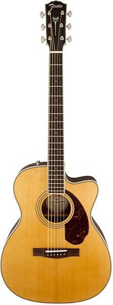 Fender Paramount PM3 Standard Triple 0 CA Acoustic-Electric Guitar (with Case), Main