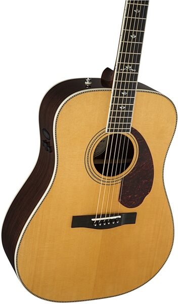 Fender Paramount PM1 Deluxe Dreadnought Acoustic-Electric Guitar (with Case), Body Left