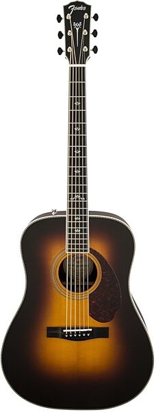 Fender Paramount PM1 Deluxe Dreadnought Acoustic-Electric Guitar (with Case), Main