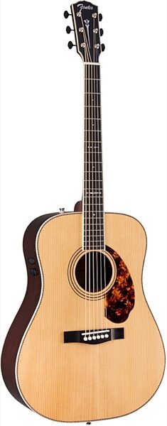 Fender Paramount PM1 Limited Edition Adirondack Dreadnought Acoustic-Electric Guitar (Rosewood, with Case), Angle