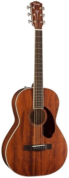 Fender Paramount PM2 Parlor Mahogany Acoustic Guitar (with Case), Alt