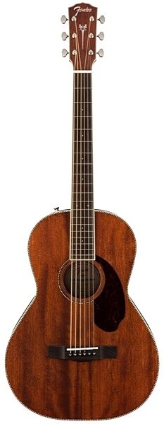 Fender Paramount PM2 Parlor Mahogany Acoustic Guitar (with Case), Main