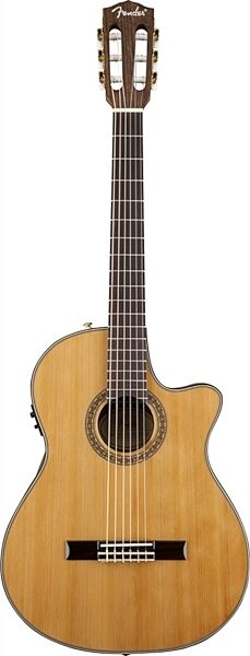 Fender CN-240SCE Thin Classical Acoustic-Electric Guitar, Main