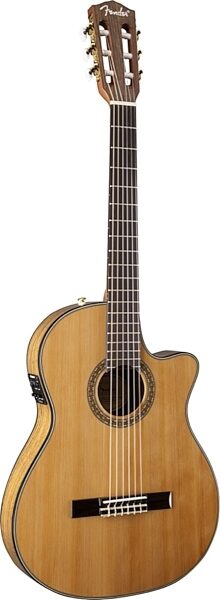 Fender CN-240SCE Thin Classical Acoustic-Electric Guitar, Left