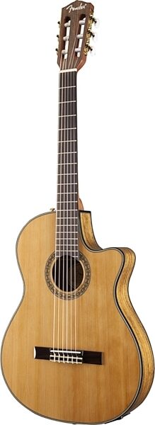 Fender CN-240SCE Thin Classical Acoustic-Electric Guitar, Right