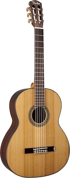 Fender CN-140S Classical Solid Cedar Acoustic Guitar, Left