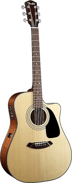 Fender CD100CE Dreadnought Cutaway Acoustic-Electric Guitar, Natural