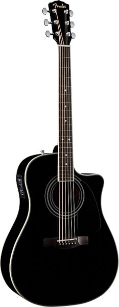 Fender CD-140SCE Classic Design Acoustic-Electric Guitar, Black