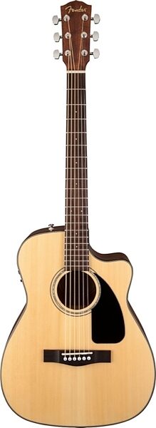 Fender CF60CE Folk Acoustic-Electric Guitar (with Case), Natural