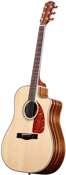 Fender CD-220SCE Dreadnought Acoustic-Electric Guitar (Ovangkol Back and Sides), Angle