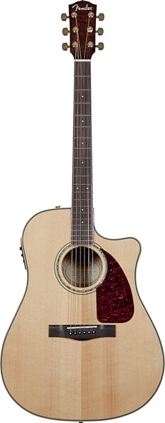 Fender CD-220SCE Dreadnought Acoustic-Electric Guitar (Ash Burl Back and Sides), Main