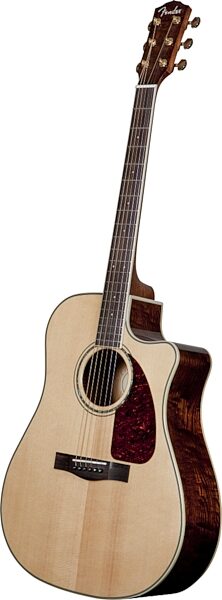 Fender CD-220SCE Dreadnought Acoustic-Electric Guitar (Ash Burl Back and Sides), Right