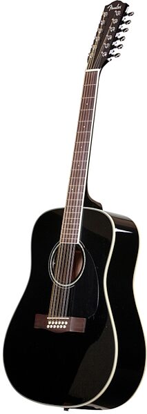 Fender CD-160SE Classic Design 12-String Acoustic-Electric Guitar, Black - Right
