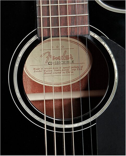 Fender CD-110CE Classic Design Acoustic-Electric Guitar, Soundhole