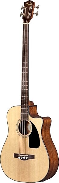 Fender CB-100CE Acoustic-Electric Bass, Angle
