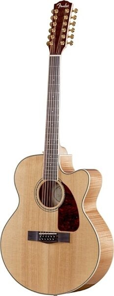 Fender CJ-290SCE-12 Jumbo Acoustic-Electric Guitar, 12-String, Right