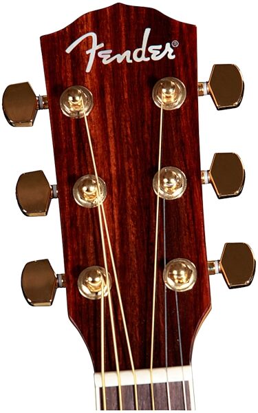 Fender CJ-290SCE Jumbo Maple Acoustic-Electric Guitar, Headstock