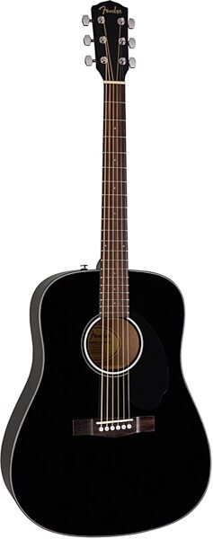 Fender CD-60S Acoustic Guitar, Angle