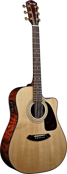 Fender CD-220SCE Classic Design Dreadnought Cutaway Acoustic-Electric Guitar, Bubinga Back and Sides 2