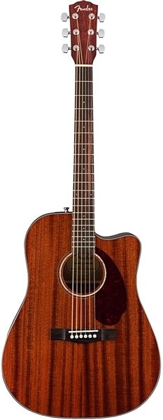Fender CD140SCE Dreadnought All-Mahogany Acoustic-Electric Guitar (with Case), Main