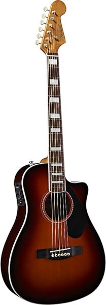 Fender Malibu SCE Acoustic-Electric Guitar, 3-Color Sunburst Left