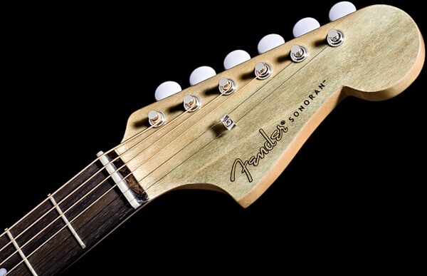 Fender Sonoran SCE '67 Acoustic-Electric Guitar, Headstock
