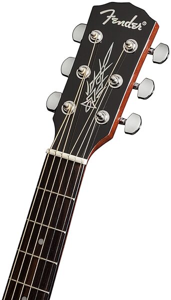 Fender T-Bucket 100CE Acoustic-Electric Guitar, Headstock