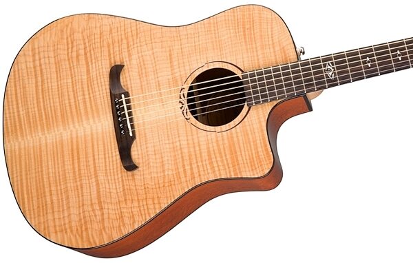 Fender T-Bucket 400CE Acoustic-Electric Guitar, Body Right