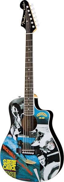 Fender Dick Dale Limited Edition Malibu CE Acoustic-Electric Guitar, Right