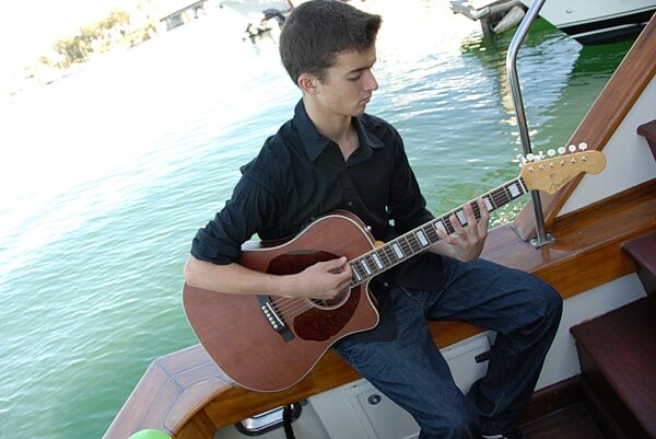 Fender Jimmy Dale Kingman SCE Acoustic-Electric Guitar, Glamour View 2
