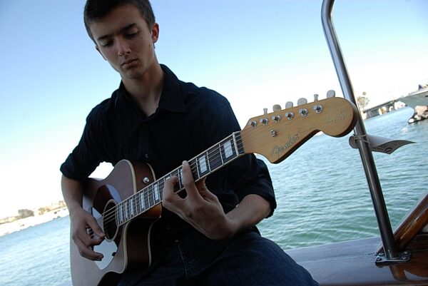 Fender Jimmy Dale Kingman SCE Acoustic-Electric Guitar, Glamour View 3