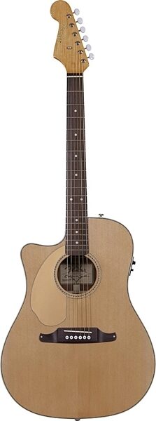 Fender Sonoran SCE Left-Handed Acoustic-Electric Guitar, Natural Left-Handed Version