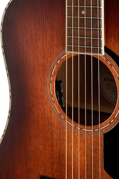 Fender Paramount PO220E Orchestra Acoustic-Electric Guitar (with Case), Action Position Back