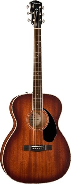 Fender Paramount PO220E Orchestra Acoustic-Electric Guitar (with Case), Action Position Back