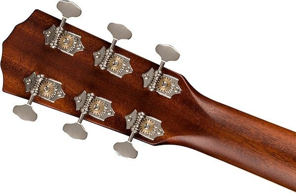Fender PR-180E Paramount Resonator Acoustic-Electric Guitar (with Case), Cognac, Action Position Back