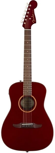 Fender Malibu Classic Hot Rod Acoustic-Electric Guitar (with Gig Bag), Red Metallic, USED, Scratch and Dent, Main