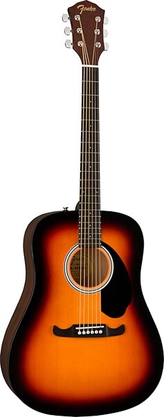 Fender FA-125 Dreadnought Acoustic Guitar Pack, Action Position Back