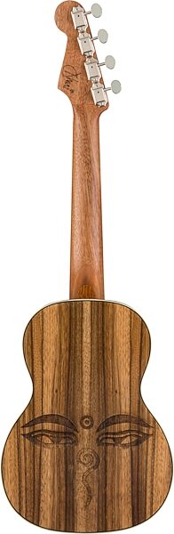 Fender Dhani Harrison Acoustic-Electric Ukulele (with Gig Bag), Action Position Back