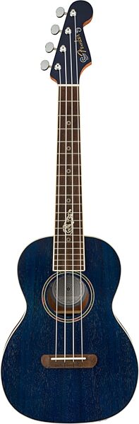 Fender Dhani Harrison Acoustic-Electric Ukulele (with Gig Bag), Action Position Back