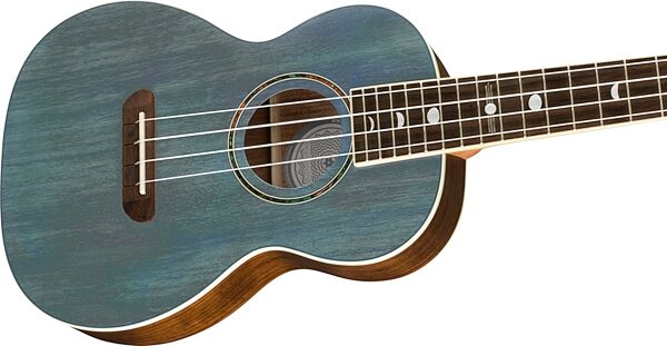 Fender Dhani Harrison Acoustic-Electric Ukulele (with Gig Bag), Action Position Back